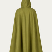 Eldergrove Wool Cloak, Golden Green
