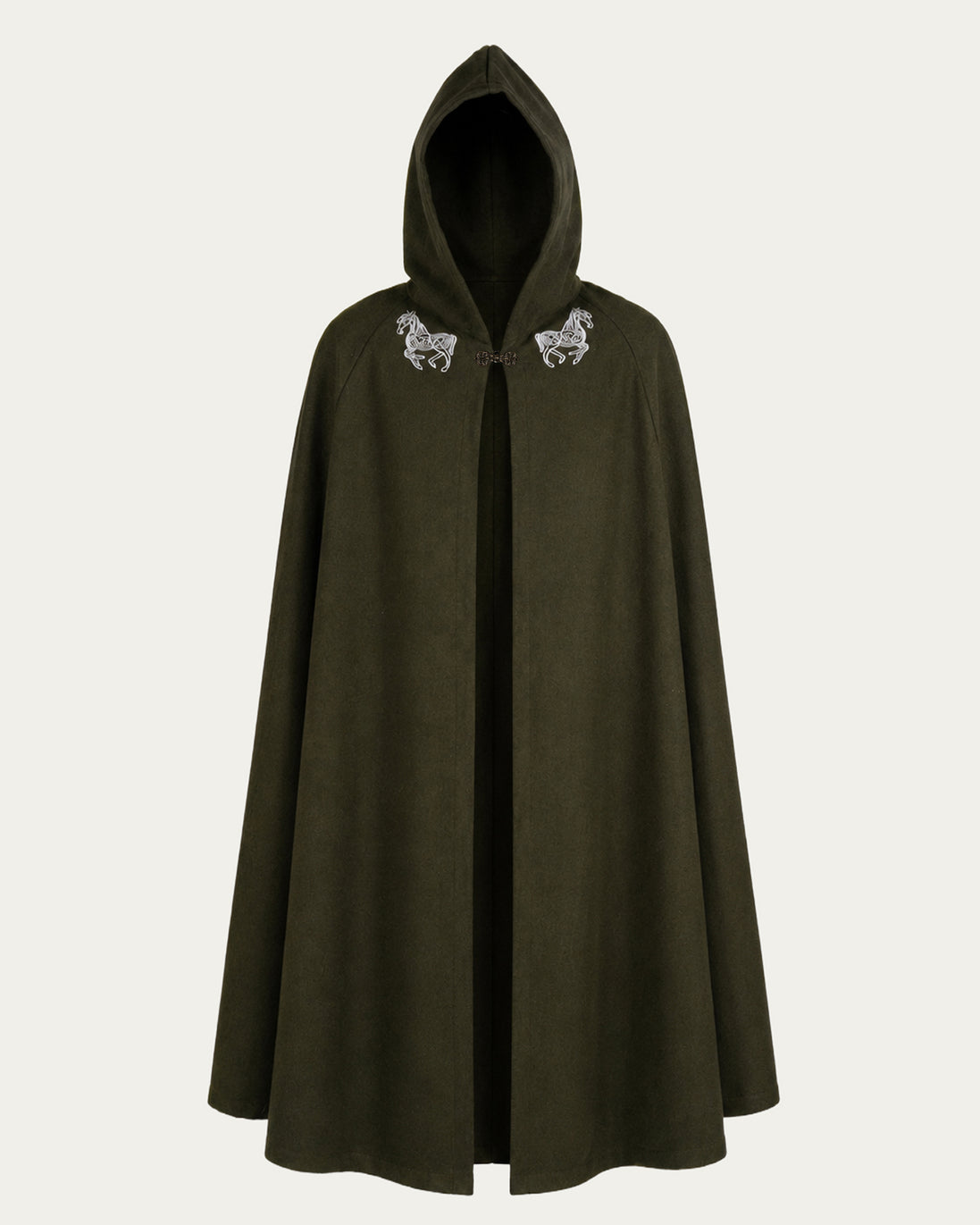 Horselord's Wool Cloak, Deep Green