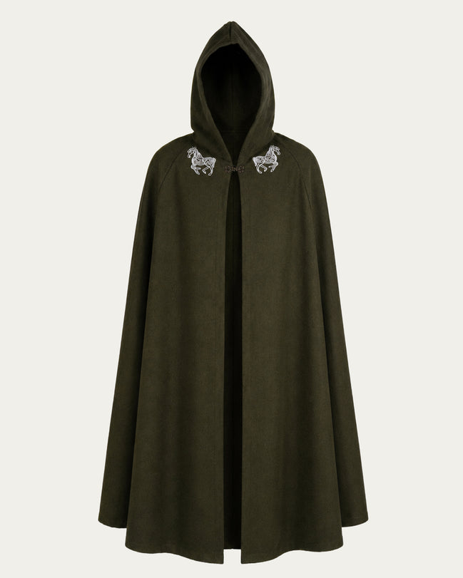 Horselord's Wool Cloak, Deep Green