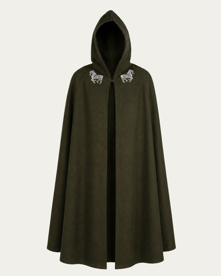 Horselord's Wool Cloak, Deep Green