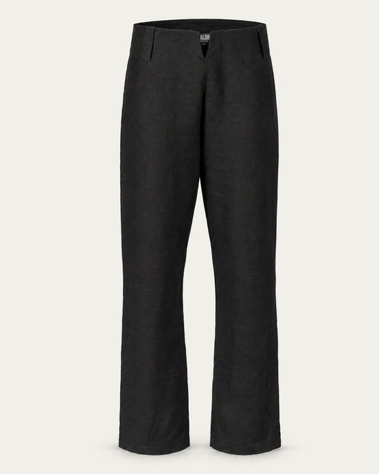 Wanderer's Linen Trousers, Black