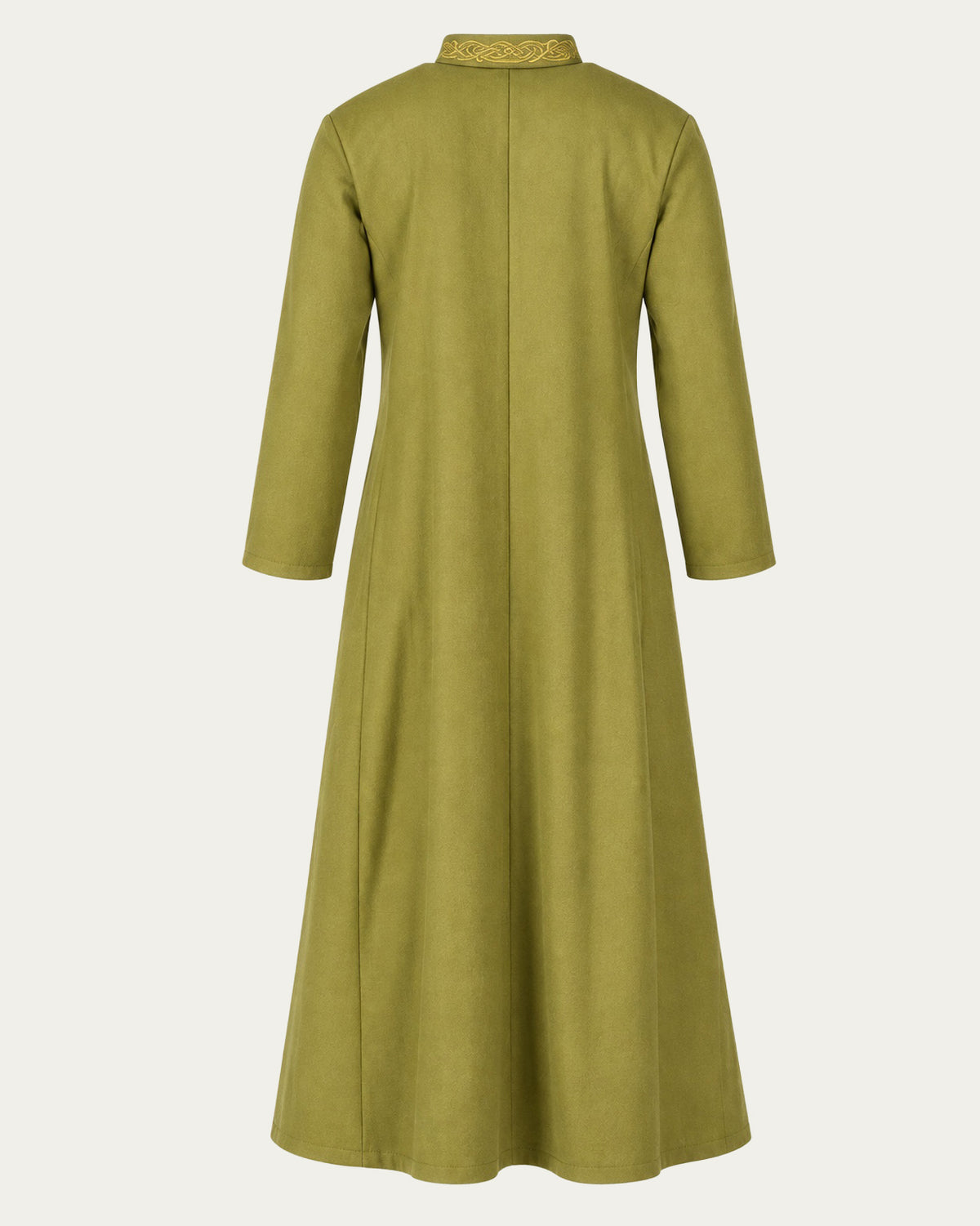 Eldergrove Long Coat, Golden Green
