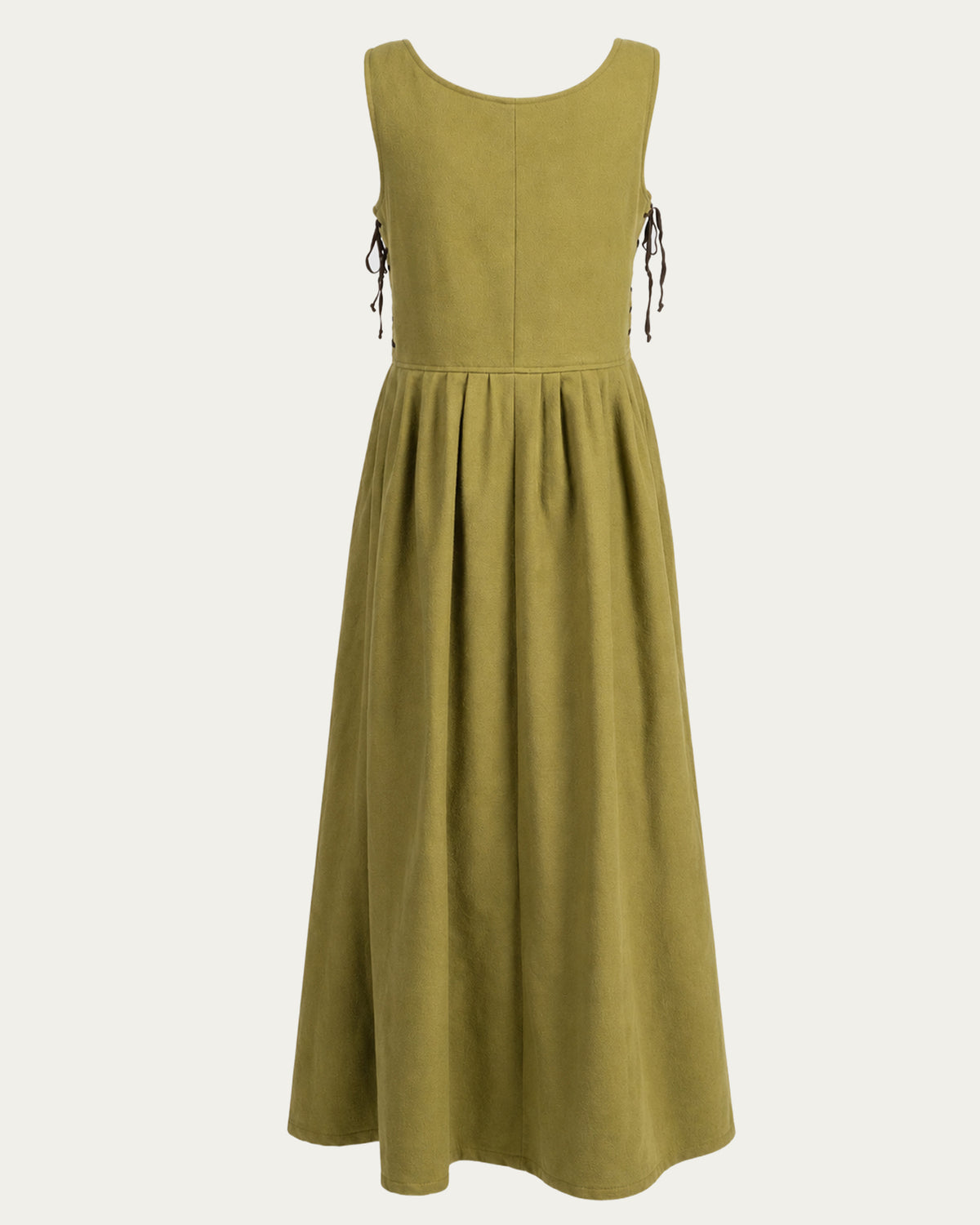 Laced Wool Overdress, Forest Green